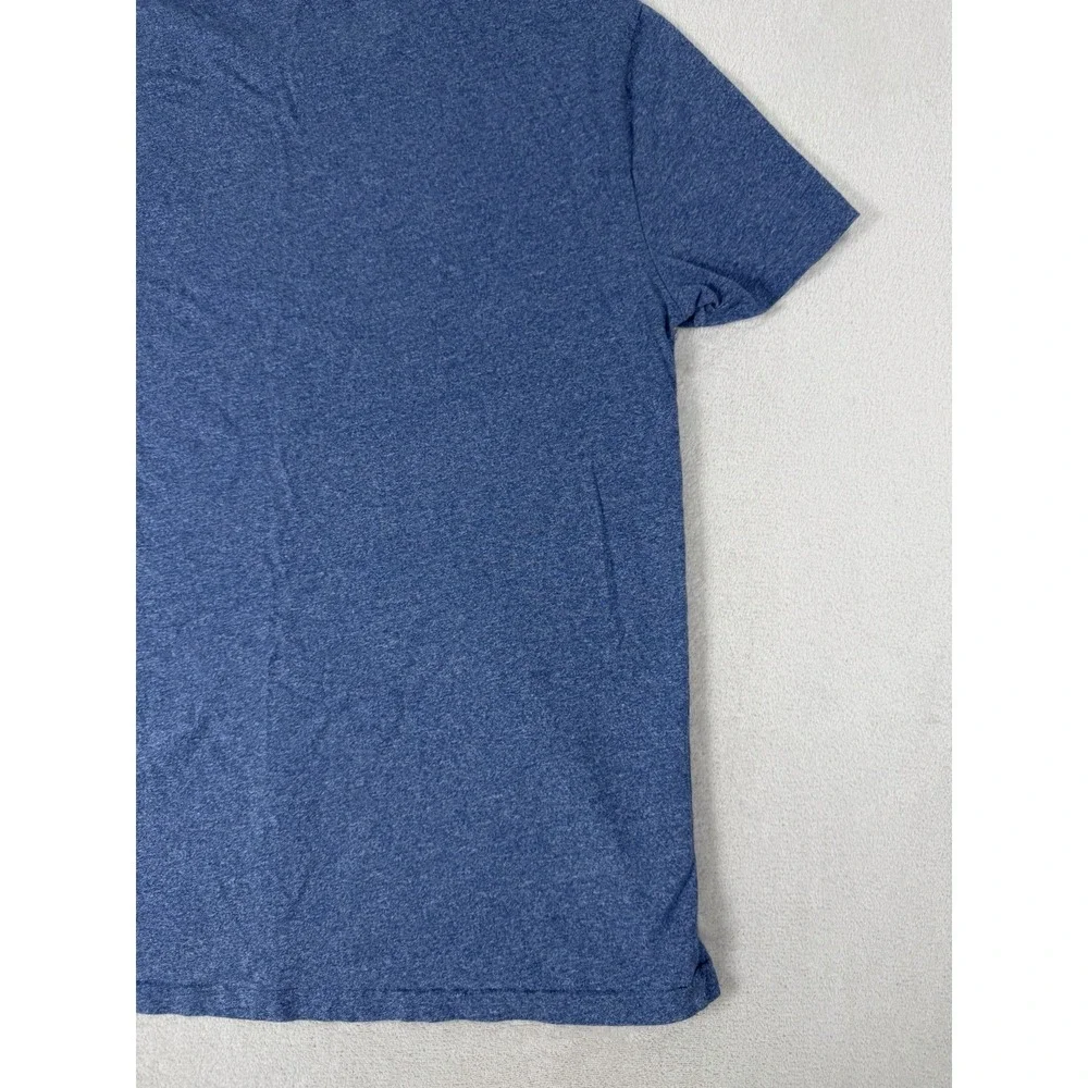 Polo Ralph Lauren Custom Slim Fit T Shirt Mens Large Blue Heather Pony Logo‎ Tee